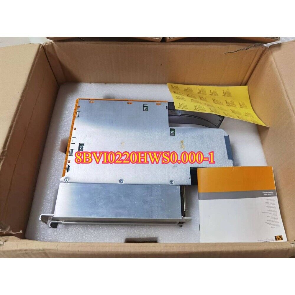 B&R Servo Drive 8BVI0220HWS0.000-1 inside of cardboard box.