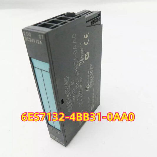 Siemens SIMATIC S7 PLC Module 6ES7 132-4BB31-0AA0, industrial automation part, ET200S, grey and blue