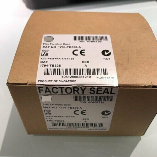 Allen-Bradley 1794-TB32S Flex Terminal Base Module in box, Factory Seal, Singapore.