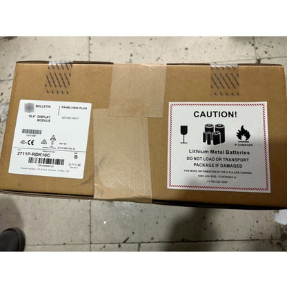 Allen-Bradley 2711P-RDK10C PLC module box, display module with keypad input, new in box, lithium metal batteries caution.
