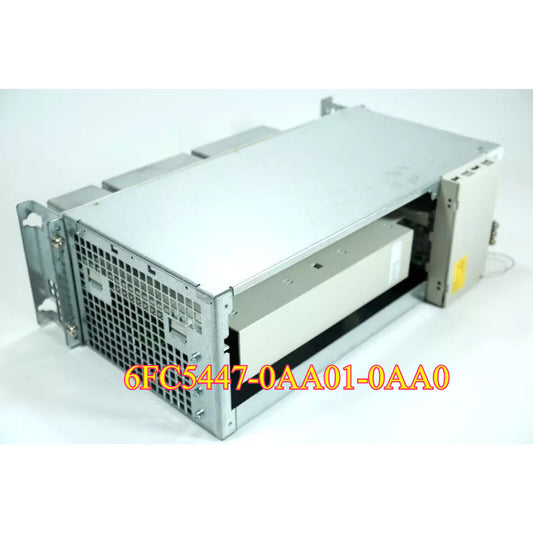 Siemens SINUMERIK 810D810DE enclosure with model number 6FC5447-0AA01-0AA0, industrial automation part.