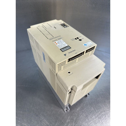 YASKAWA ServoPack SGDB-20ADG servo drive, beige industrial equipment.