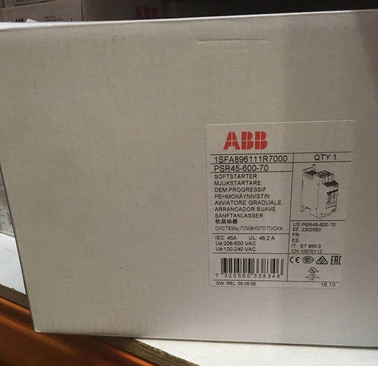 ABB PSR45-600-70 Soft Starter, Industrial Automation Component