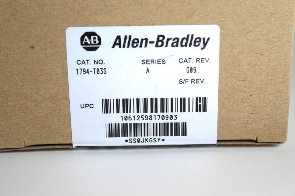 NEW Allen-Bradley 1794-TB3S FLEX I/O Terminal Base Unit New in Box1794TB3S