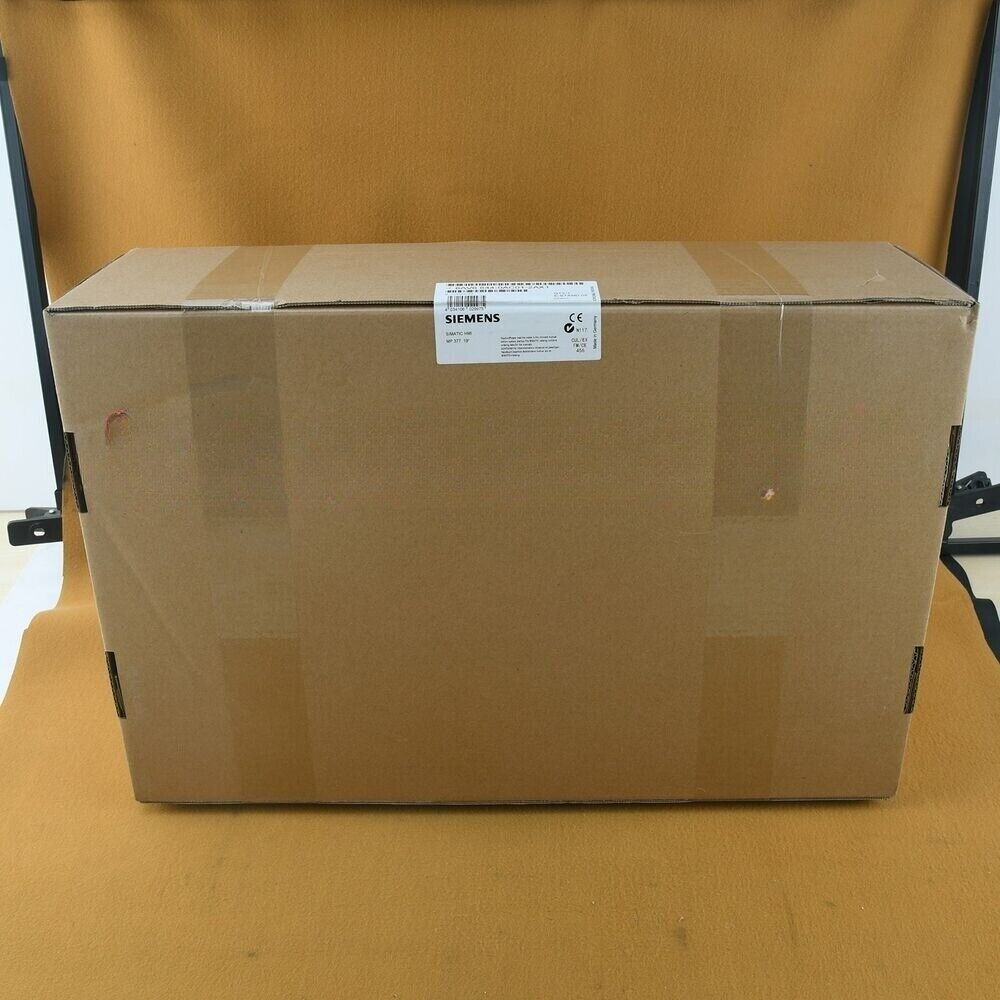 Siemens PLC product box, brown cardboard packaging, model 6AV6644-0AC01-2AX1