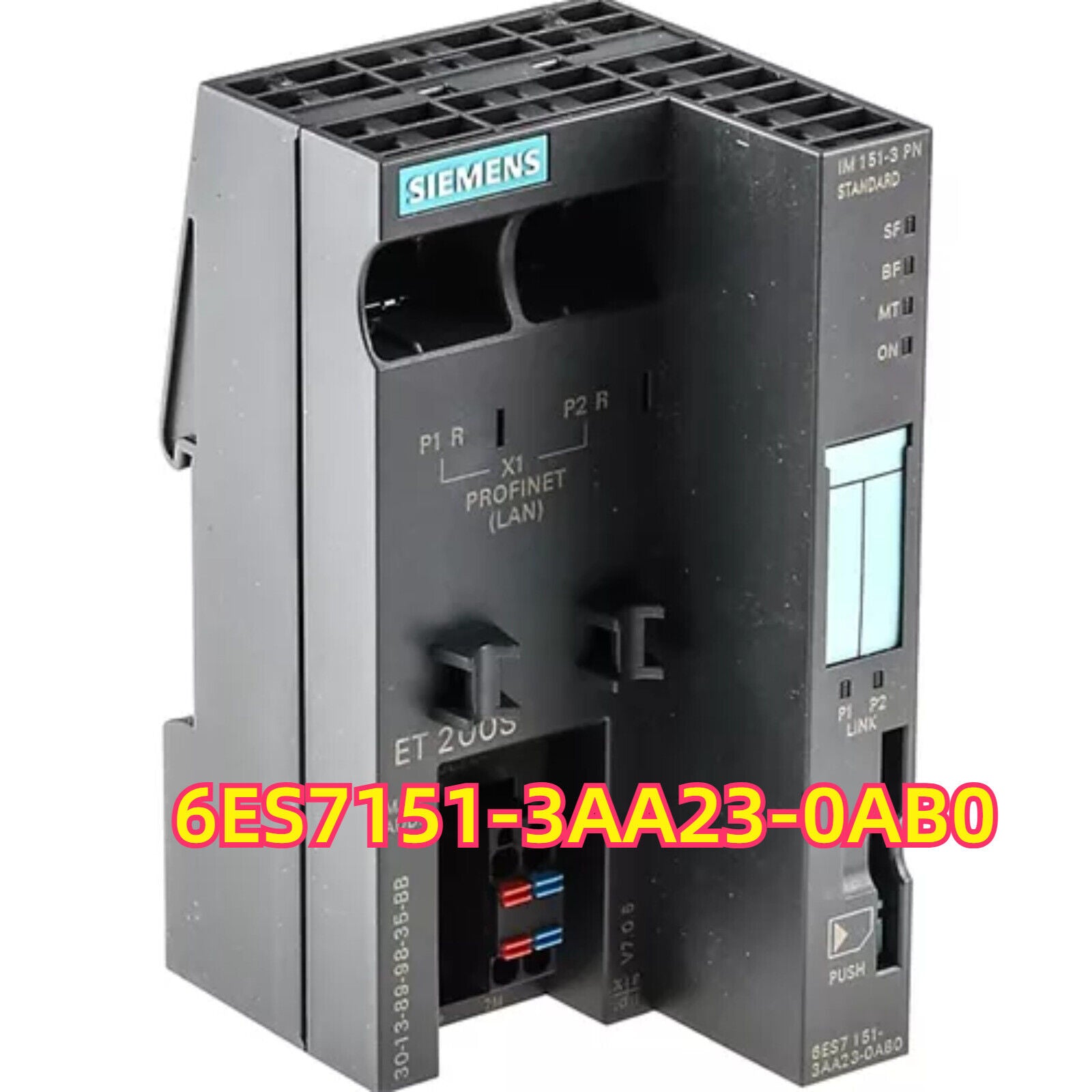 Siemens SIMATIC S7-1500 DP interface module 6ES7151-3AA23-0AB0, PROFINET communication processor for industrial automation.