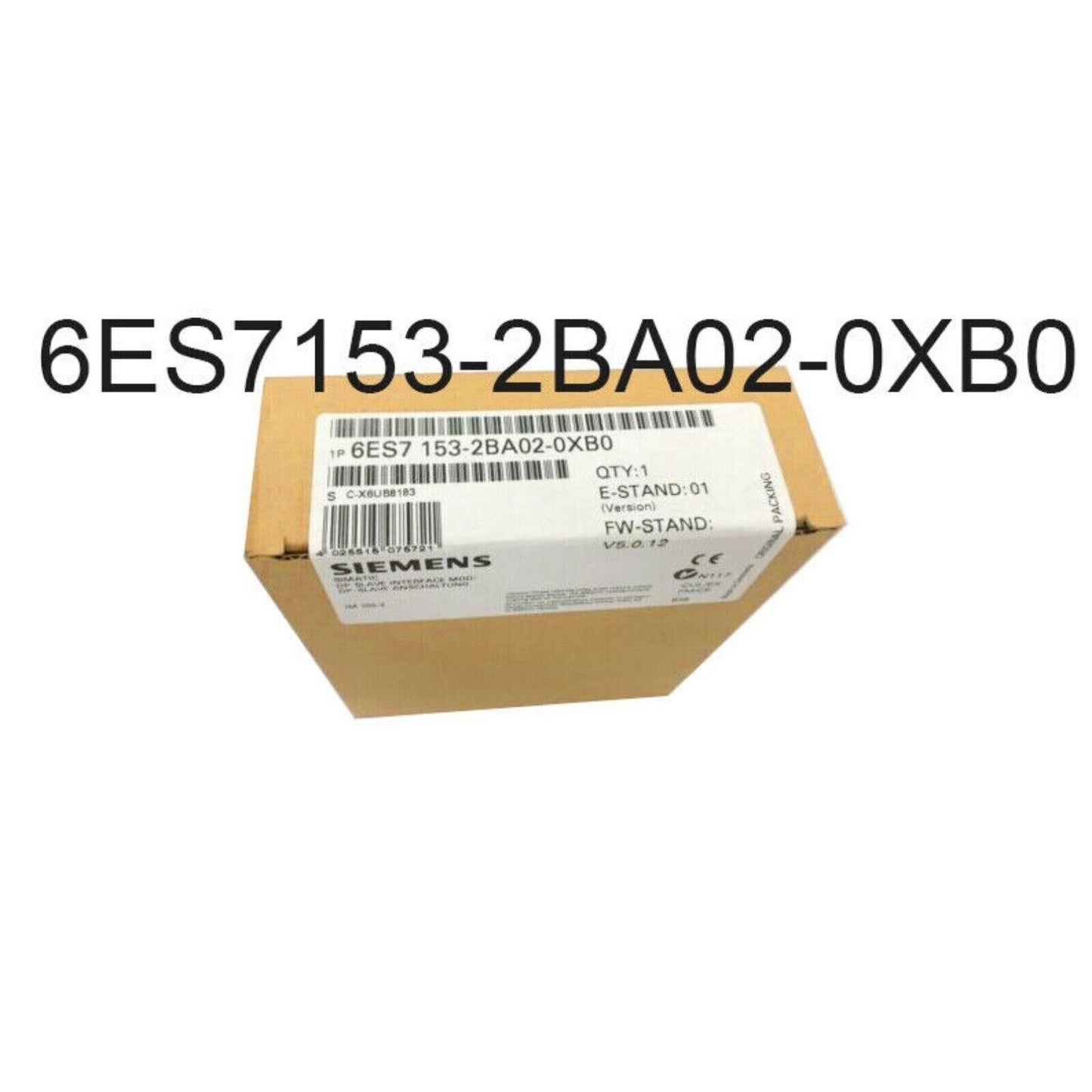 PLC | Siemens | 6ES7153-2BA02-0XB0 6ES7 153-2BA02-0XB0  SIMATIC DP  ET 200M