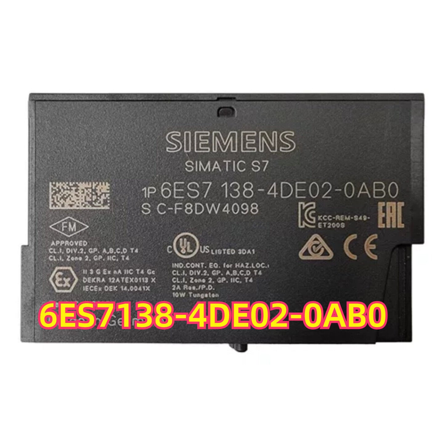 Siemens SIMATIC S7 PLC module 6ES7 138-4DE02-0AB0, industrial automation part