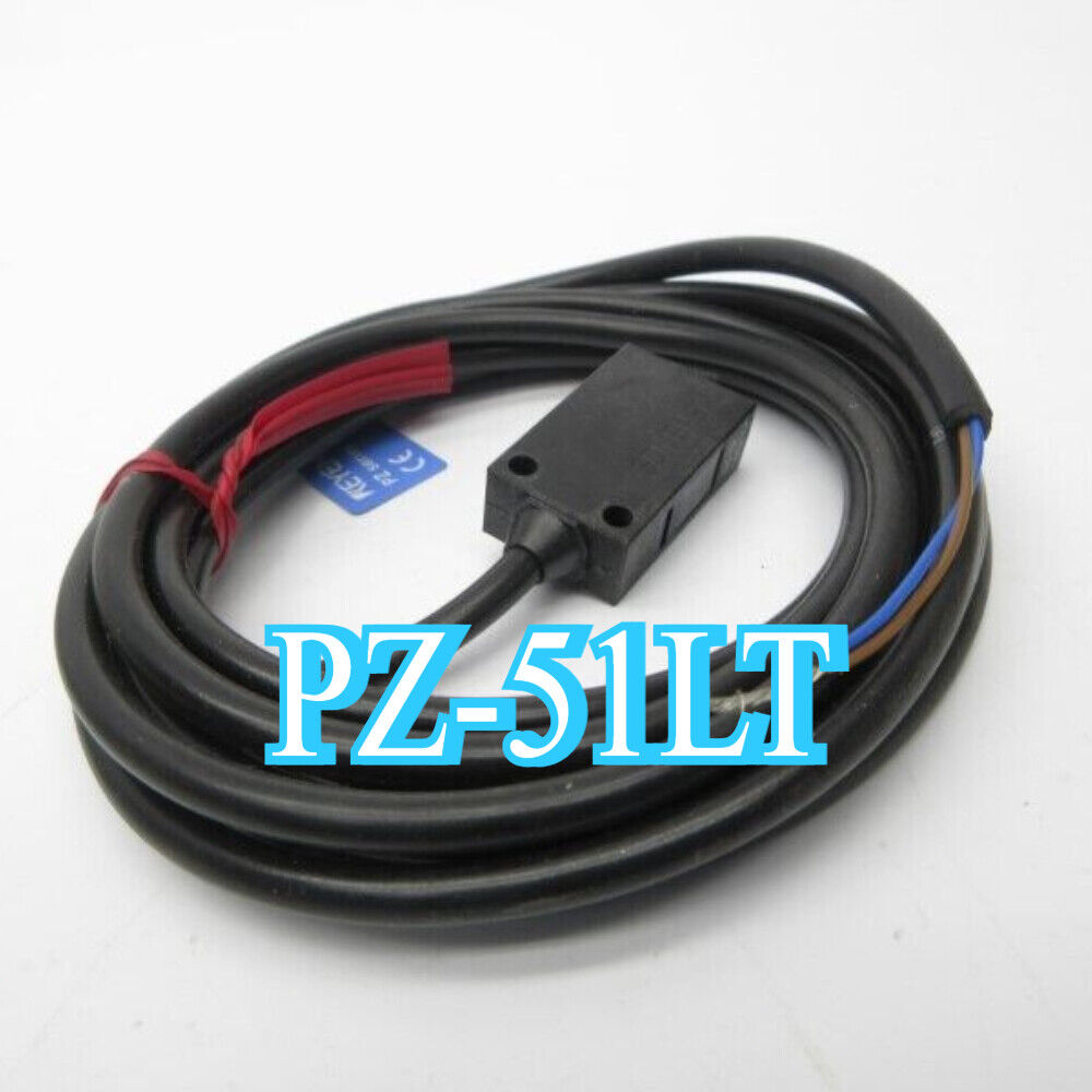 KEYENCE PZ-51LT sensor with black cable and connector, new in box.