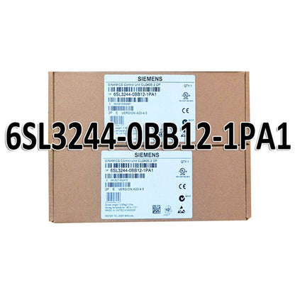 Siemens SINAMICS CU 6SL3244-0BB12-1PA1 control unit in box. Industrial automation part for motor control.