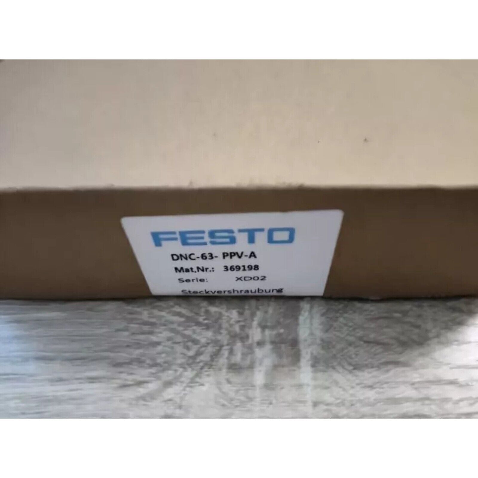 FESTO DNC-63-PPV-A Air Cylinder Maintenance Kit box with product details, industrial automation parts