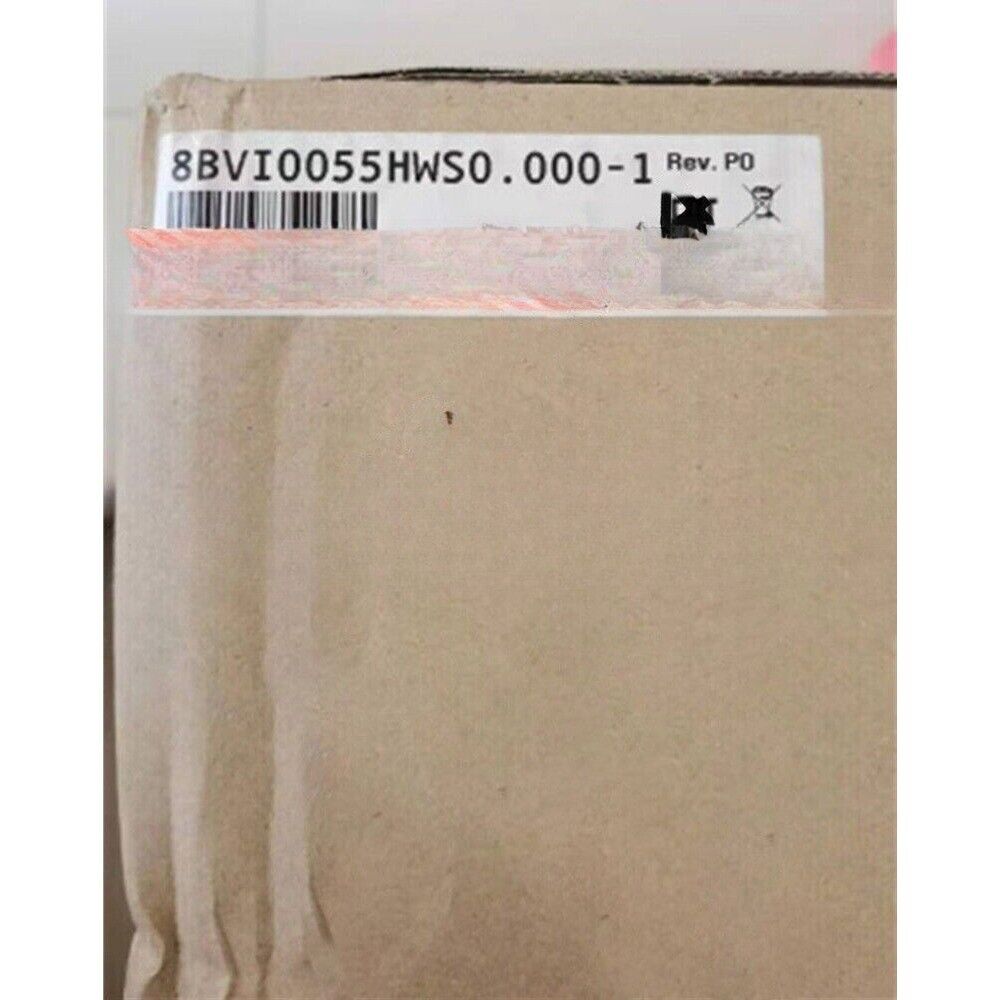 B&R 8BVI0055HWS0.000-1 Servo Drive product label on cardboard box