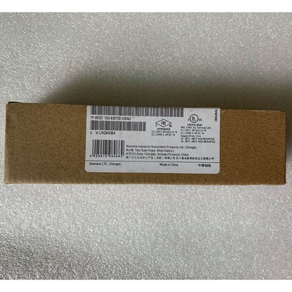 Siemens 6ES7193-6BP20-0BA0 BaseUnit box, industrial automation component, Made in China, product label visible.