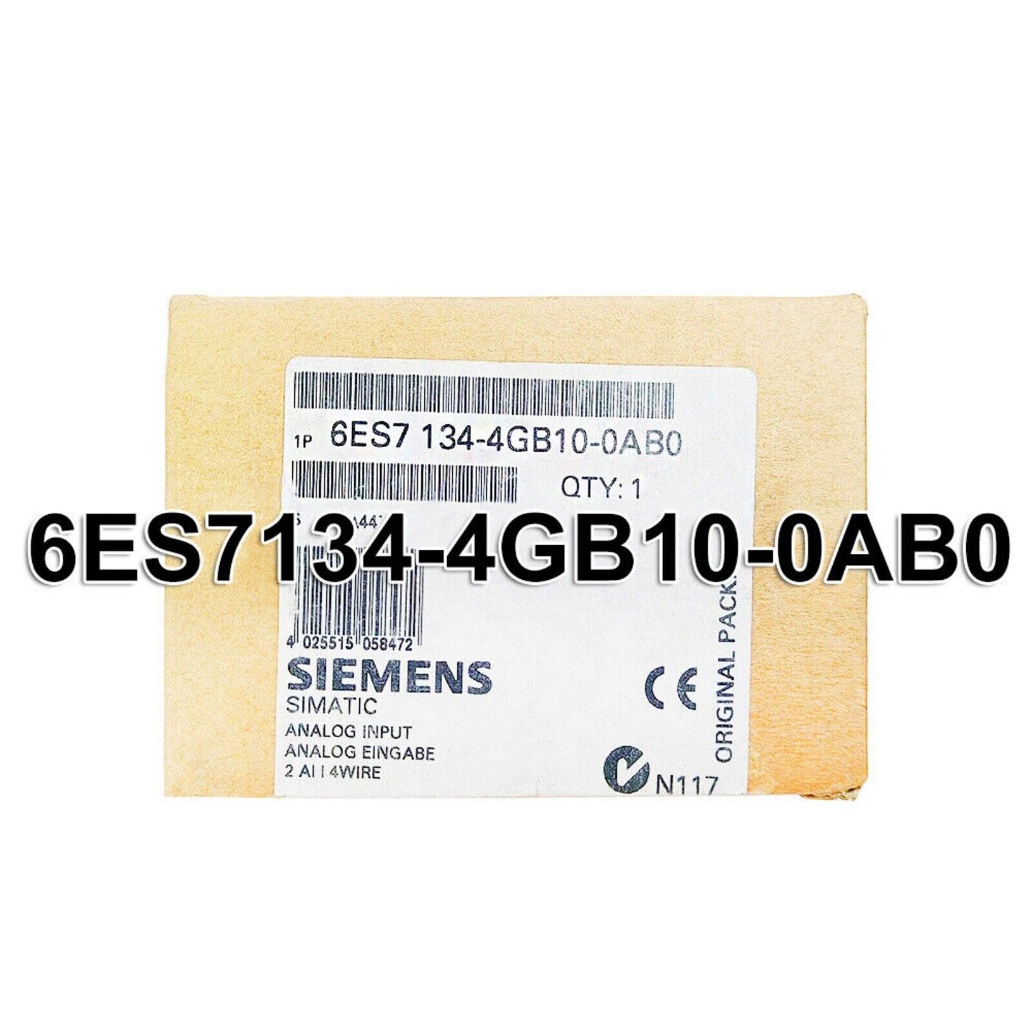 Industrial Communication | Siemens | 6ES7 134-4GB10-0AB0 6ES7134-4GB10-0AB0 ELECTRONIC MODULE FOR ET200S