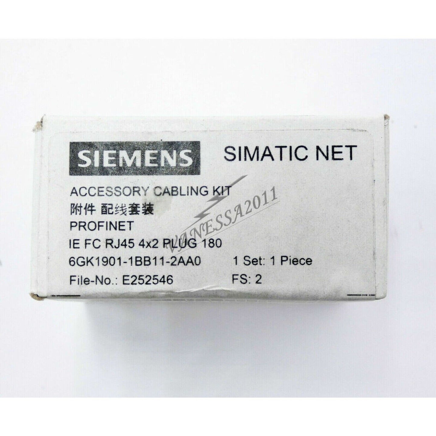 Siemens SIMATIC NET FastConnect RJ45 Plug 6GK1901-1BB11-2AA0, industrial automation accessory cabling kit.