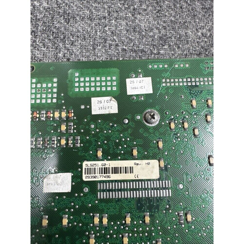 B&R 5LS251.60-1 motor component circuit board detail with date stamps and part number.