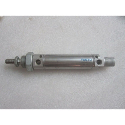 FESTO DSNU-25-50-PPV-A pneumatic cylinder. Stainless steel industrial automation component.