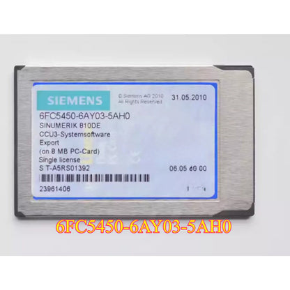 Siemens 6FC5450-6AY03-5AH0 SINUMERIK 810DE CNC Software Module on 8MB PC-Card, industrial automation part
