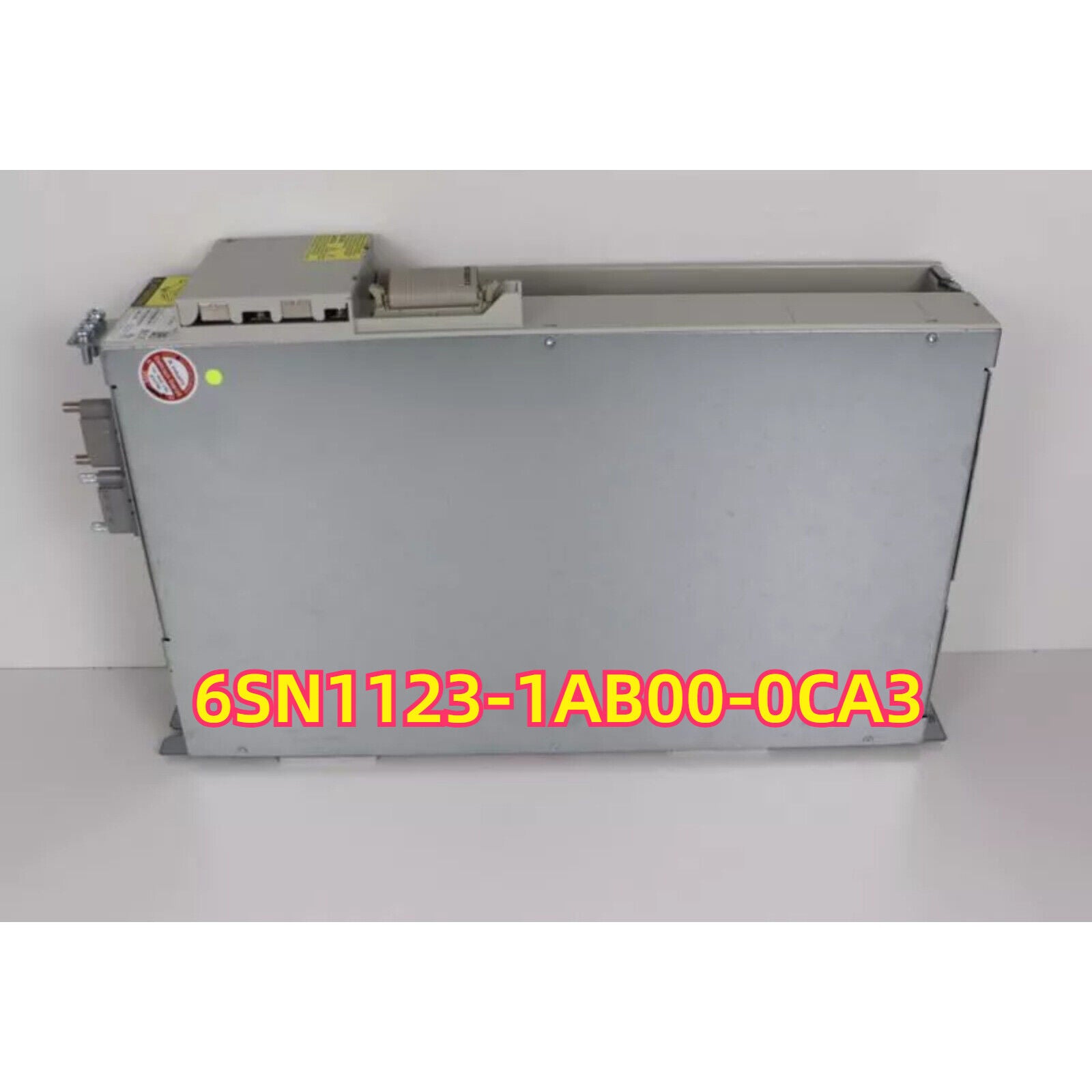 Siemens SIMODRIVE Power Module 6SN1123-1AB00-0CA3, top-down view, showing the product's industrial design.
