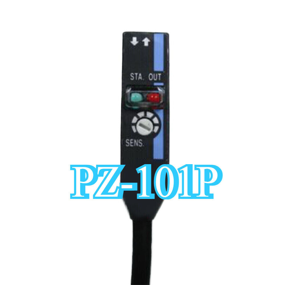 Keyence PZ-101P photoelectric sensor, black body with indicator lights and SENS marking.