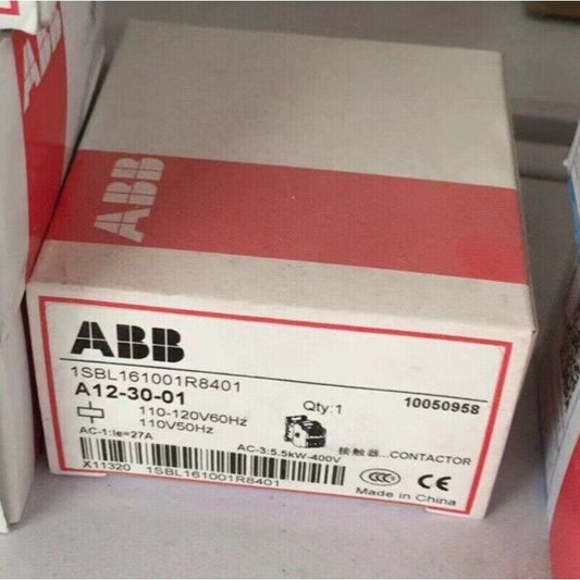 ABB A12-30-01 Contactor in box, 110-120V 60Hz, product packaging