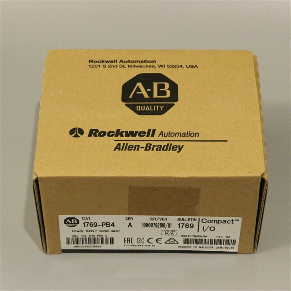 Allen-Bradley 1769-PB4 Compact I/O Power Supply Box, 24V DC, with AB logo, Milwaukee, WI