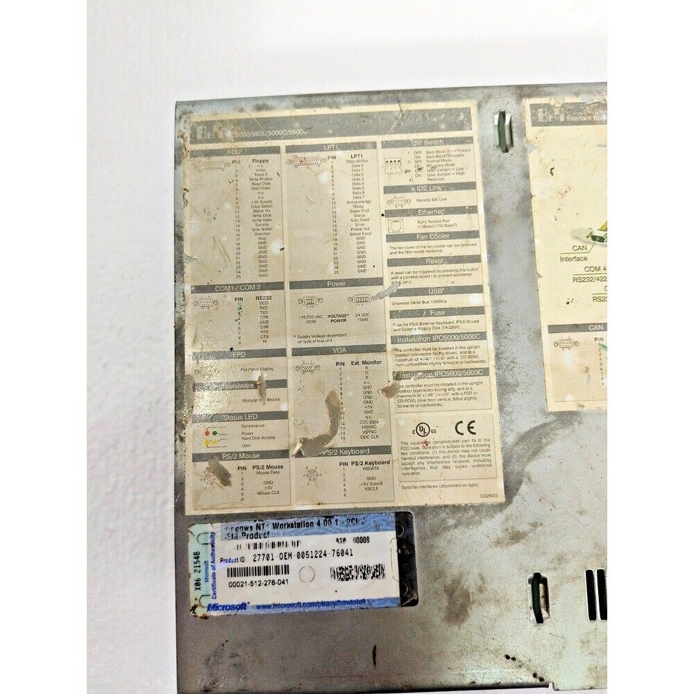 Controller Module | B&R | 5C5001.11 INDUSTRIAL CONTROL HOST 35040175140 FAST SHIP BY DHL/FEDEX