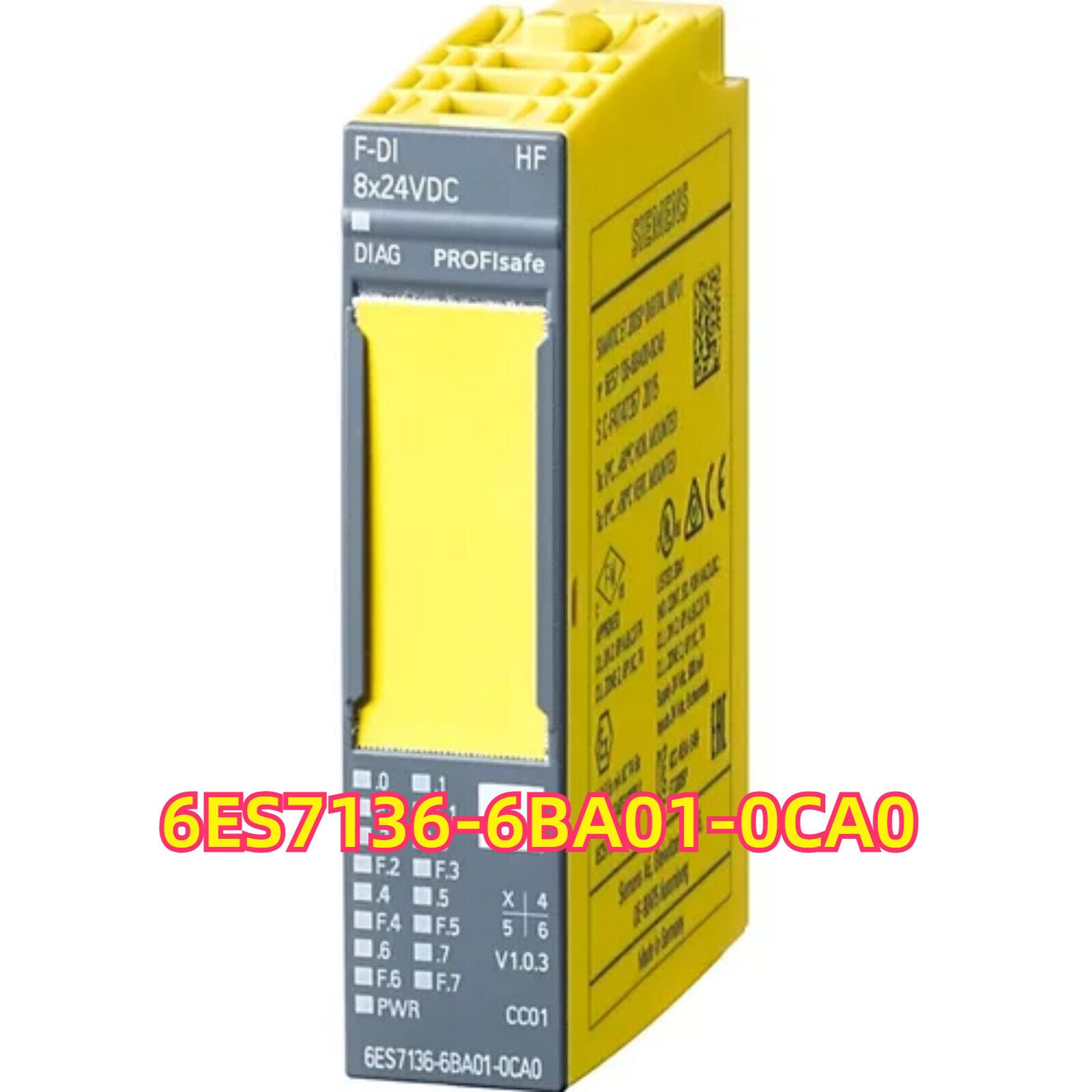 Siemens SIMATIC ET 200SP 6ES7136-6BA01-0CA0 fail-safe digital output module, 8x24VDC, PROFIsafe