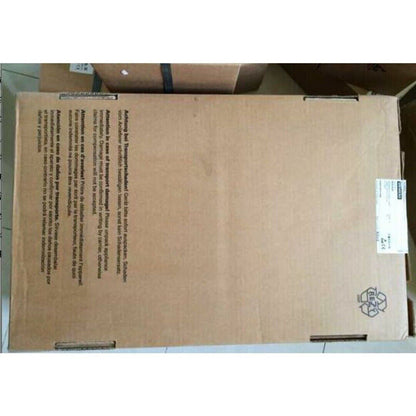 Siemens PLC Module shipping box with warning text.
