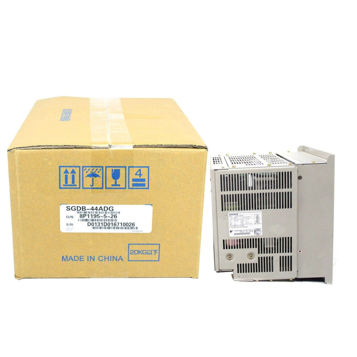 New YASKAWA SGDB-44ADG Servo Drive with box and product label, Made in China, industrial automation part.