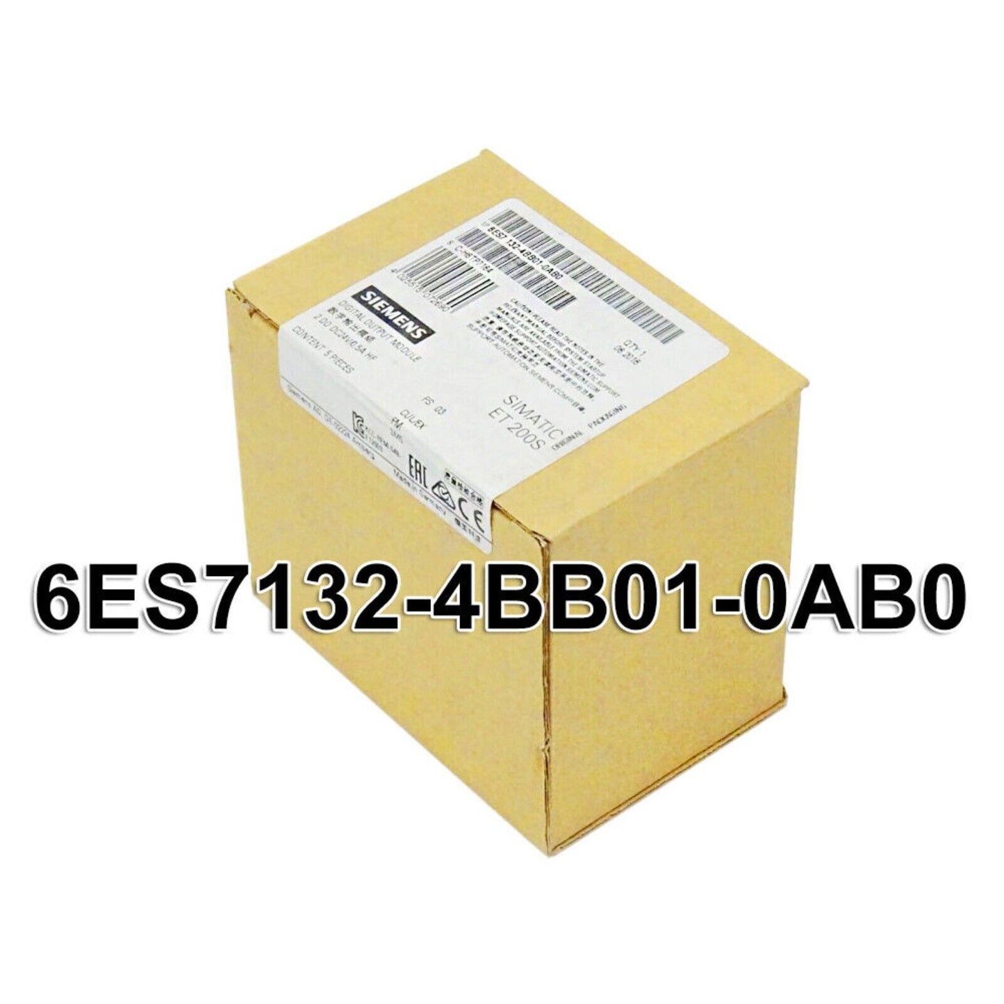 Siemens SIMATIC ET 200S digital output module 6ES7132-4BB01-0AB0, new in box, for industrial automation.