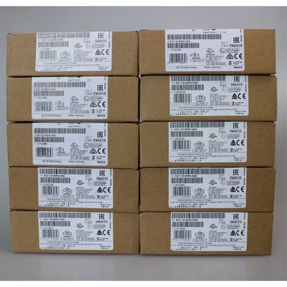SIMATIC ET 200SP BaseUnit boxes, Siemens automation components, product code 6ES7 133-6BP00-0BA0, Made in Germany.