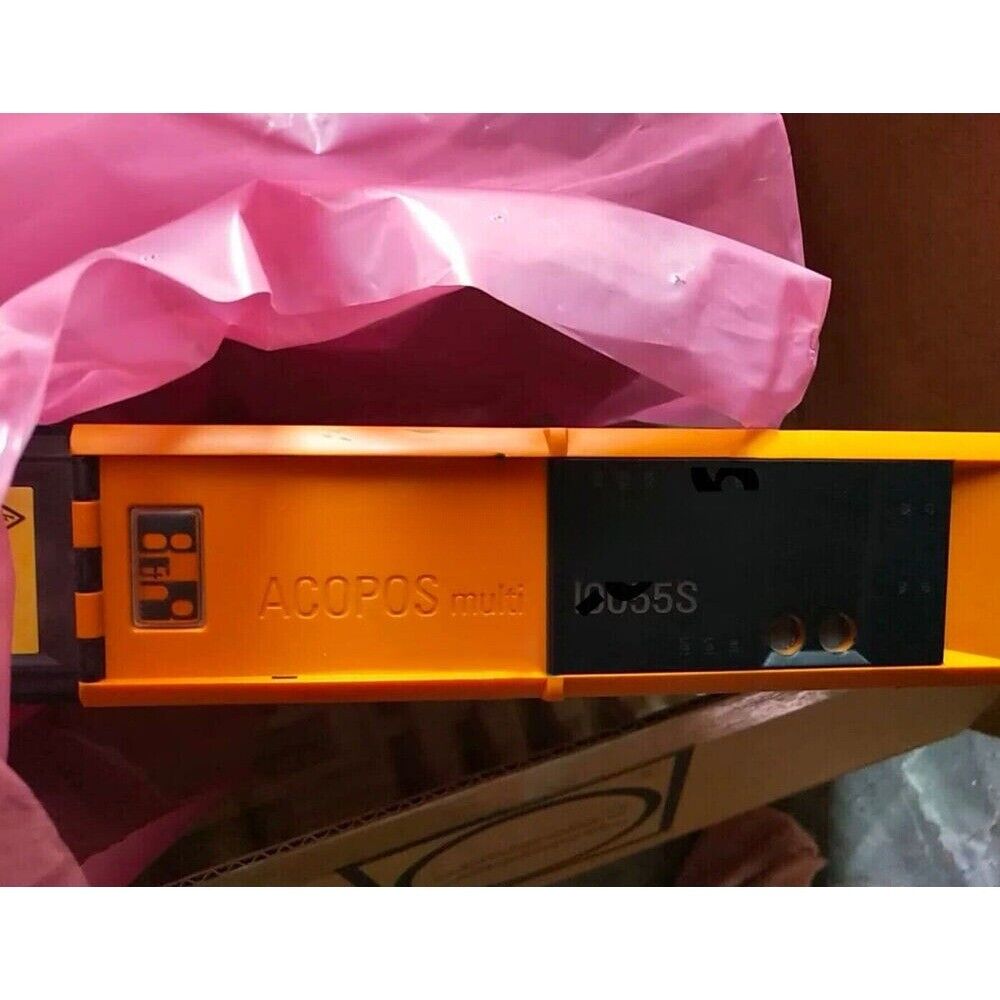 B&R ACOPOS multi servo drive, orange and black housing with model number. Industrial automation part for sale.