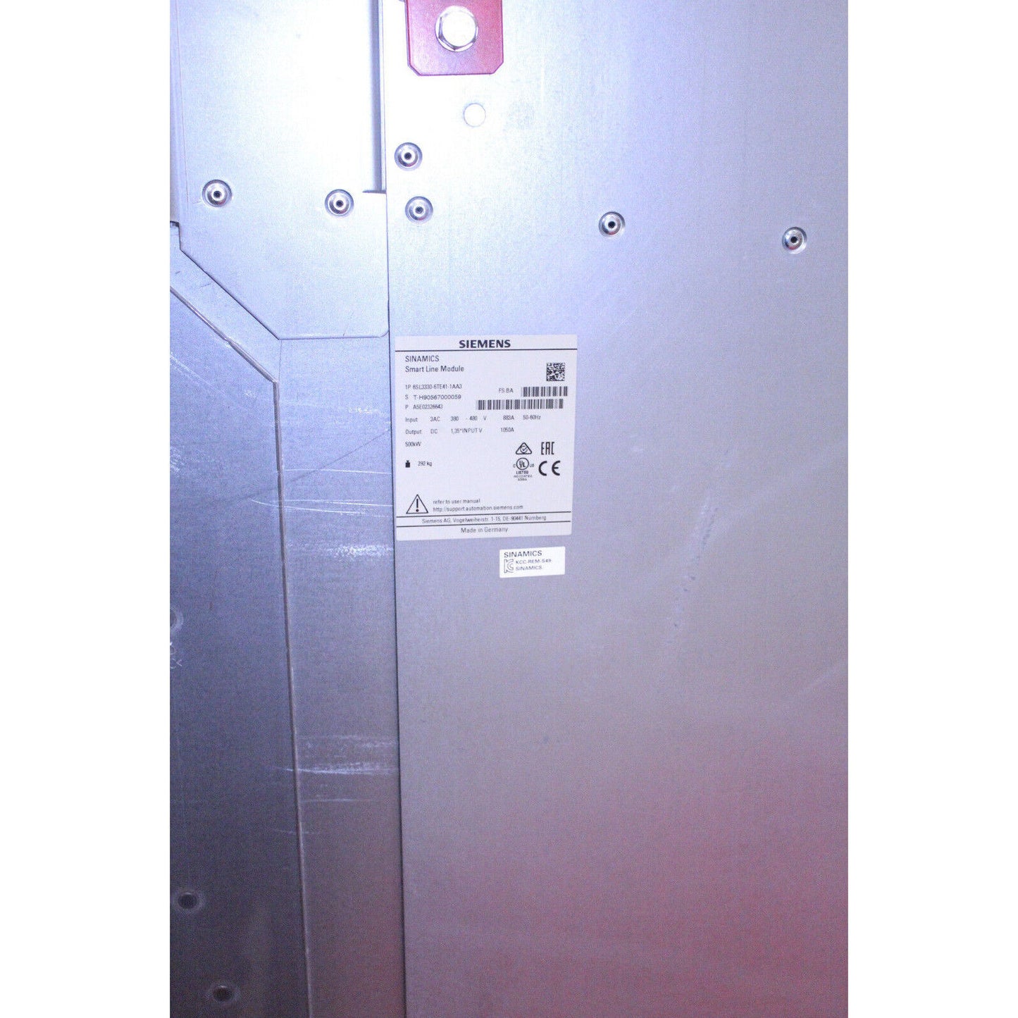 PLC | Siemens | 6SL3330-6TE41-1AA3 S120 RECTIFIER MODULE 6SL3 330-6TE41-1AA3