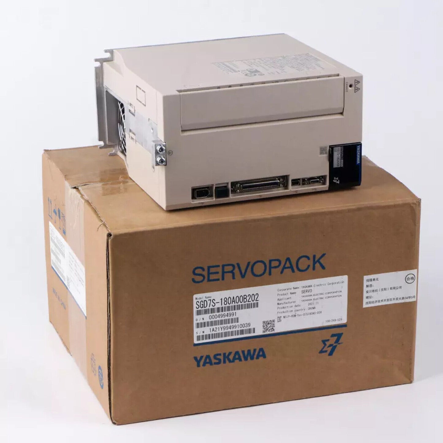 YASKAWA servo drive SGD7S-180A00B202, new industrial automation part