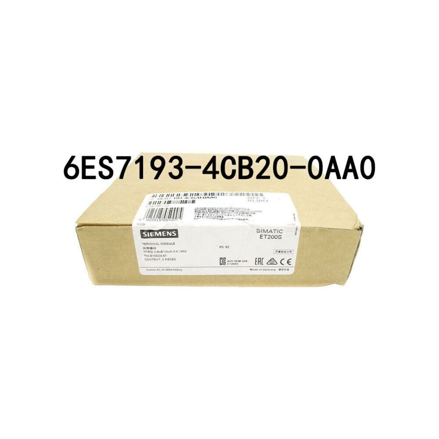 Industrial Communication | Siemens | 6ES7193-4CB20-0AA0 6ES7193-4CB20-0AA0 SIMATIC DP 5 Terminal Modules