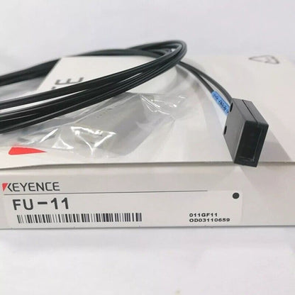 Keyence FU-11 Fiber Optic Sensor with black cable, new in box.