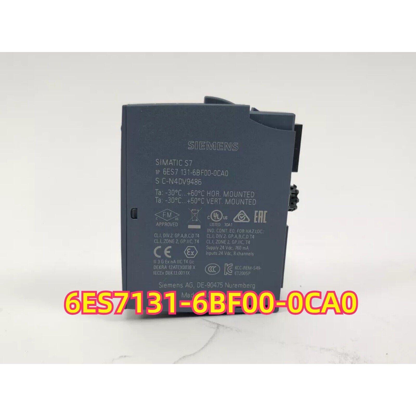 Siemens SIMATIC S7 6ES7 131-6BF00-0CA0 Digital Input Module