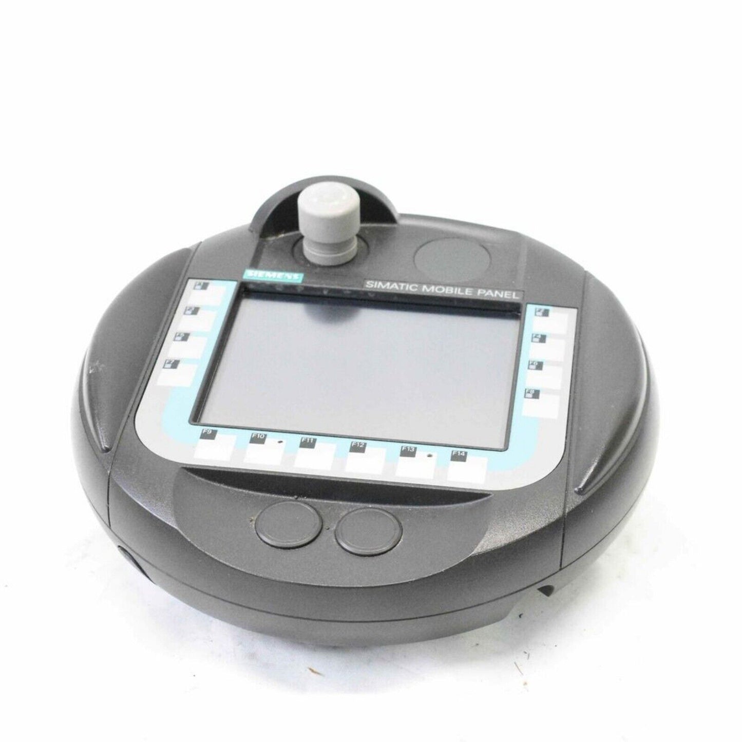 Siemens Simatic Mobile Panel 177DP, black and gray handheld device with a screen and buttons.