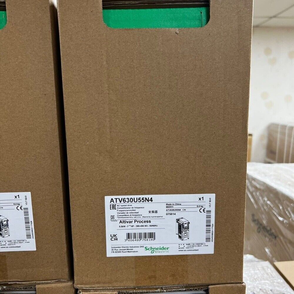 Schneider ATV630U55N4 frequency converter box, Altivar Process industrial equipment