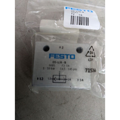 Festo OS-1/8-B 6681 OR gate in packaging, industrial automation component