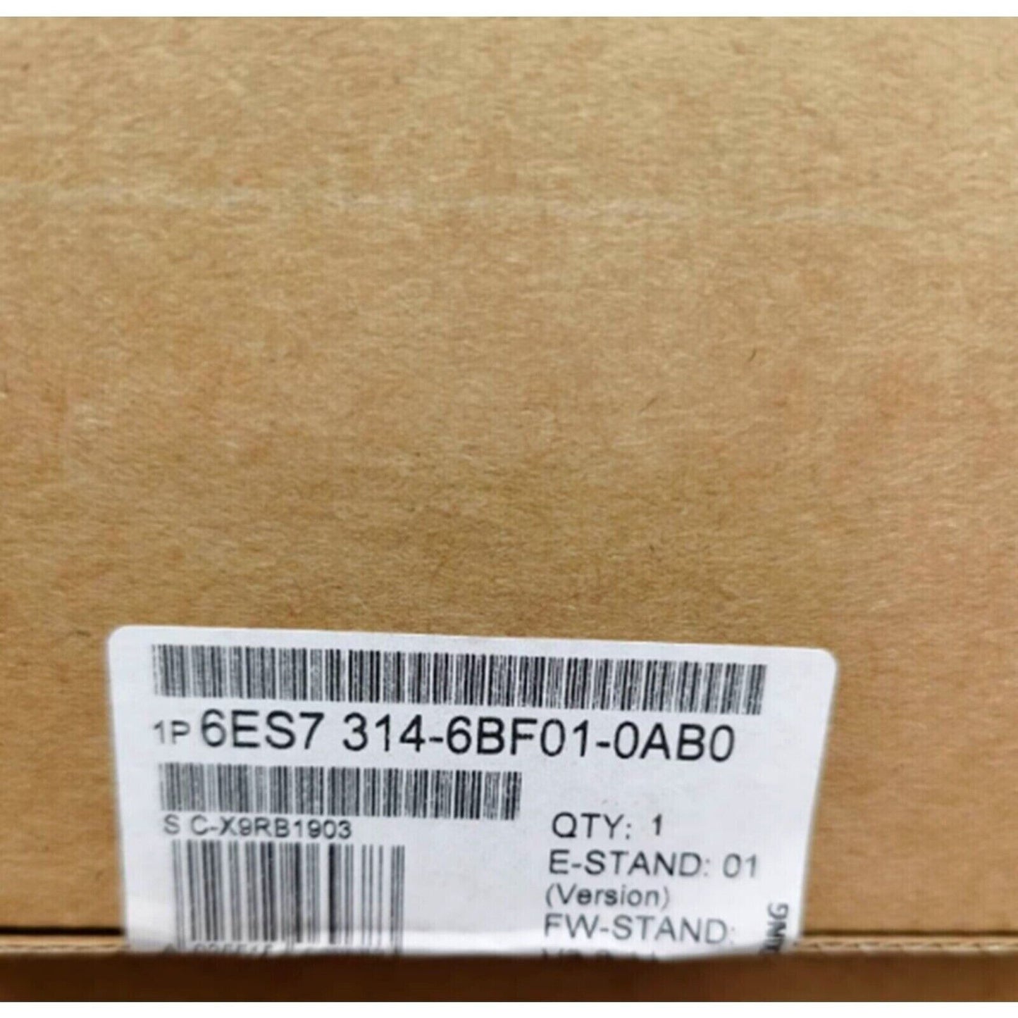 Siemens SIMATIC S7-300 PLC module, 6ES7 314-6BF01-0AB0, industrial automation part, quantity 1, E-STAND: 01