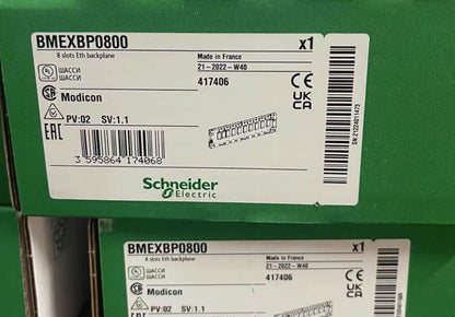 Schneider Electric BMEXBP0800 Eth Backplane Module, new in box, product label, PLC module