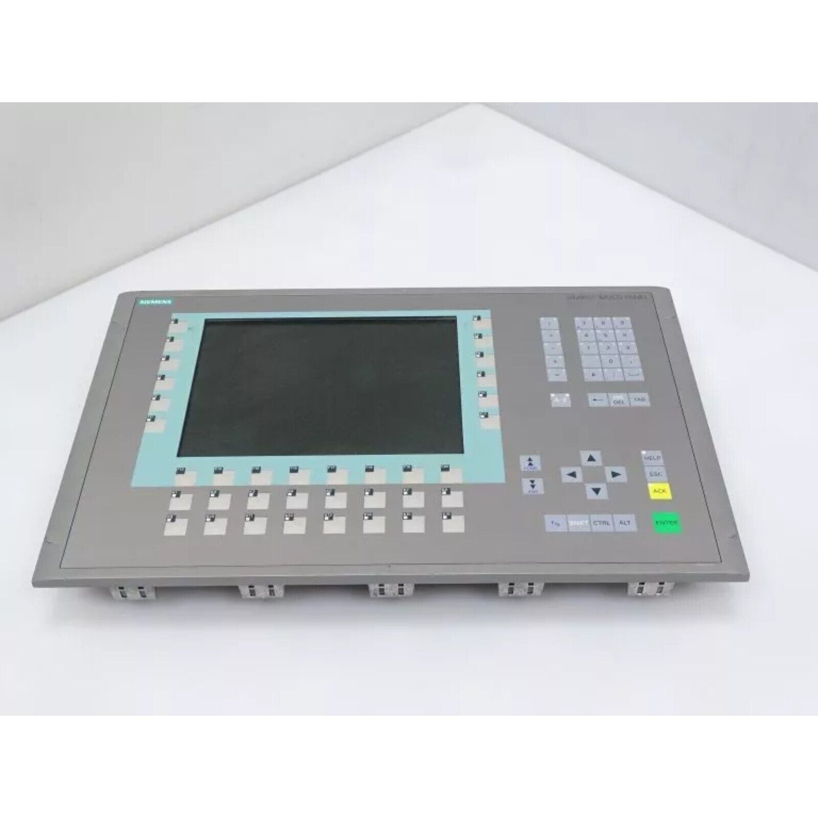 Siemens SIMATIC MP 277 8" Panel HMI display, gray, industrial automation equipment