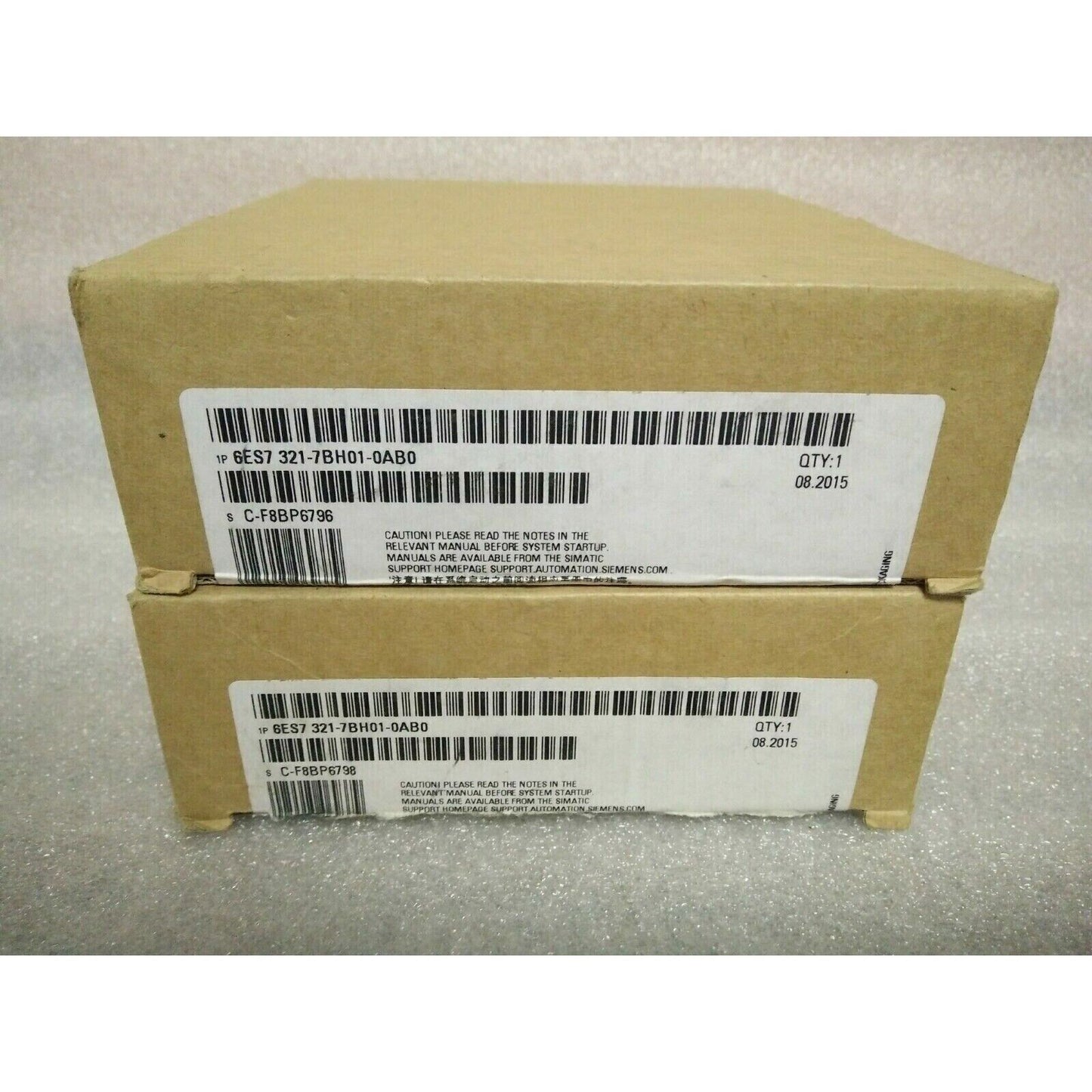SIMATIC S7-300 digital input module 6ES7321-7BH01-0AB0 in packaging, industrial automation part, QTY:1, 08.2015.