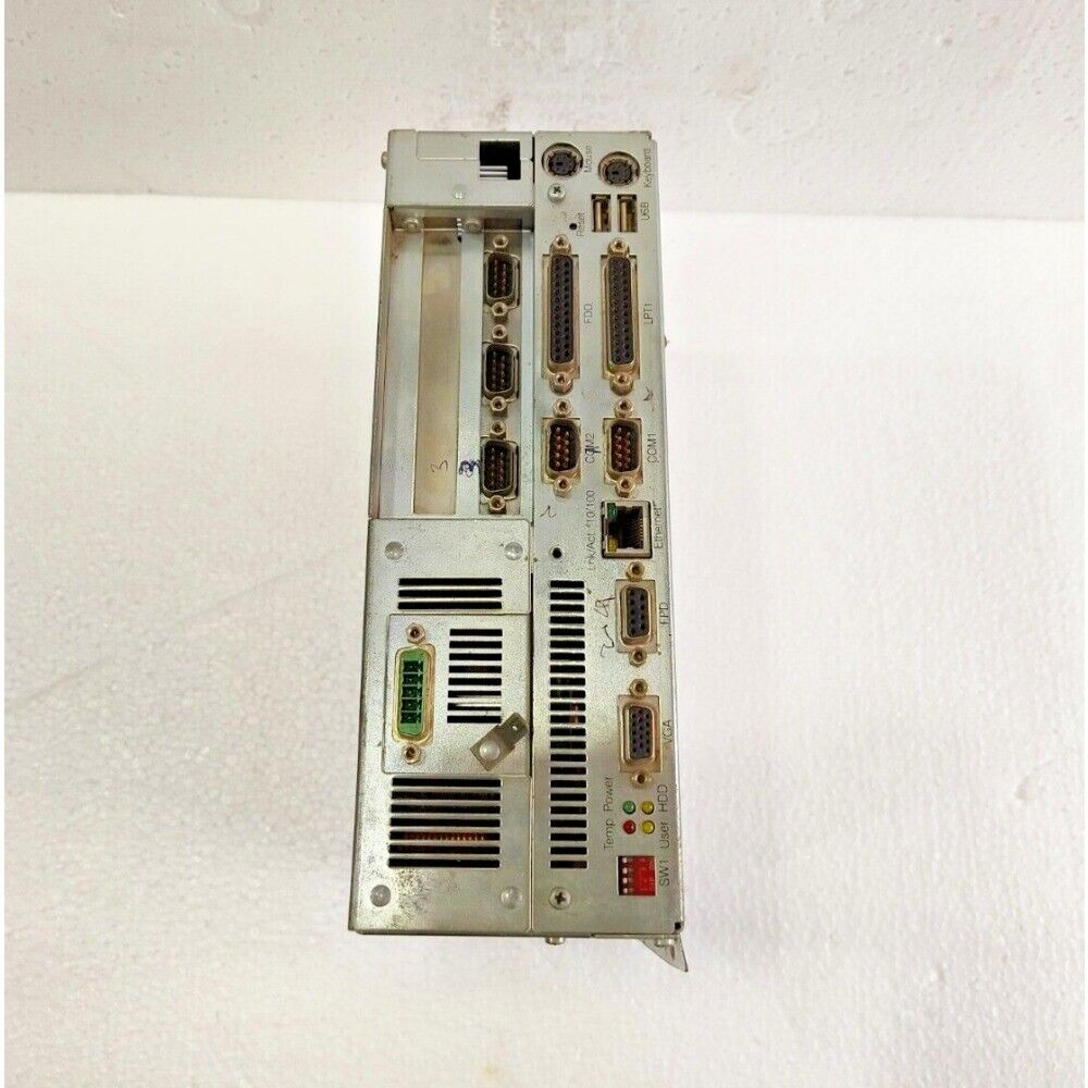 B&R 5C5001.32 Industrial Control Host Module with Ethernet, COM, and VGA ports for automation.