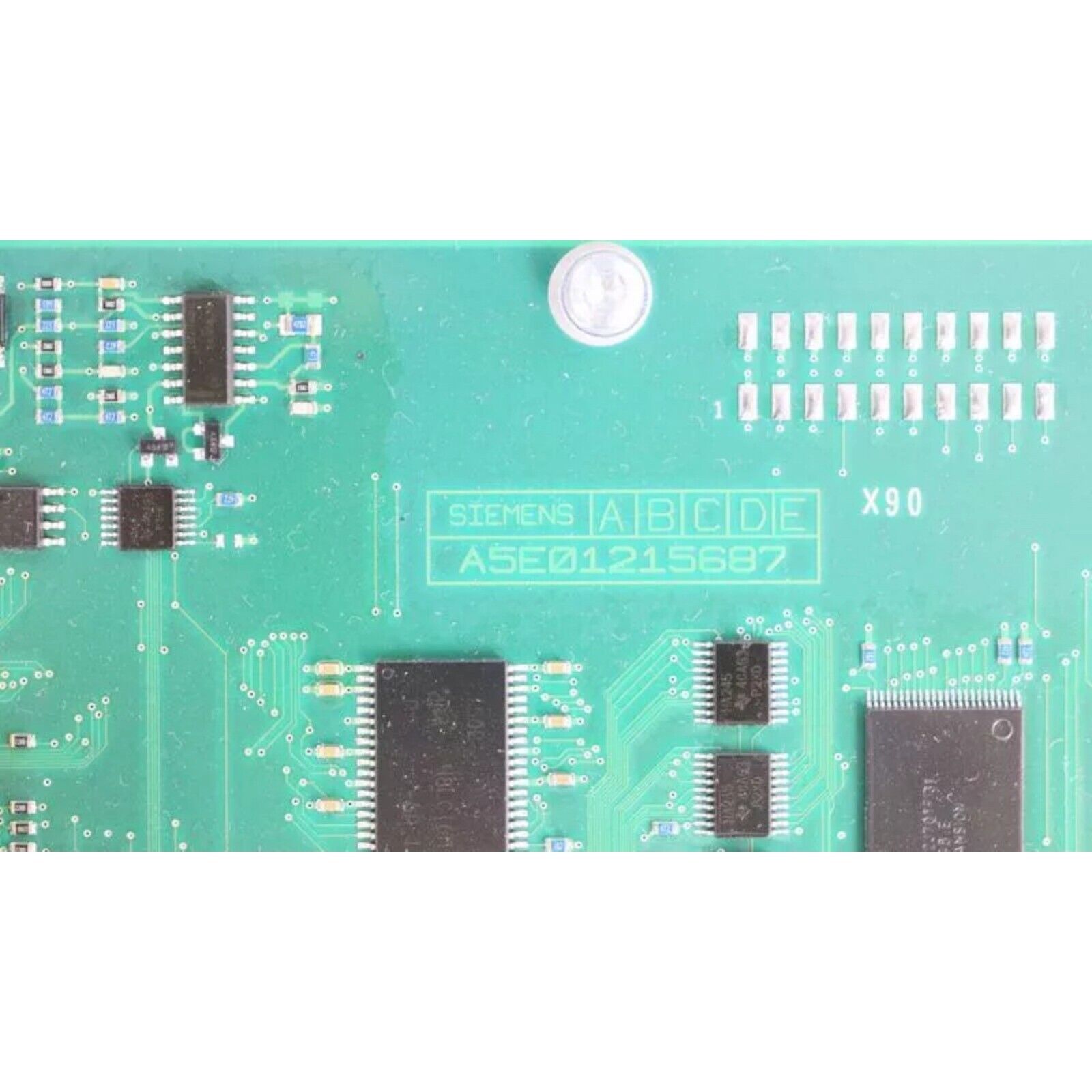 Siemens SINUMERIK PLC module, green circuit board with text. Industrial automation component 6FC5311-0AA00-1AA0.