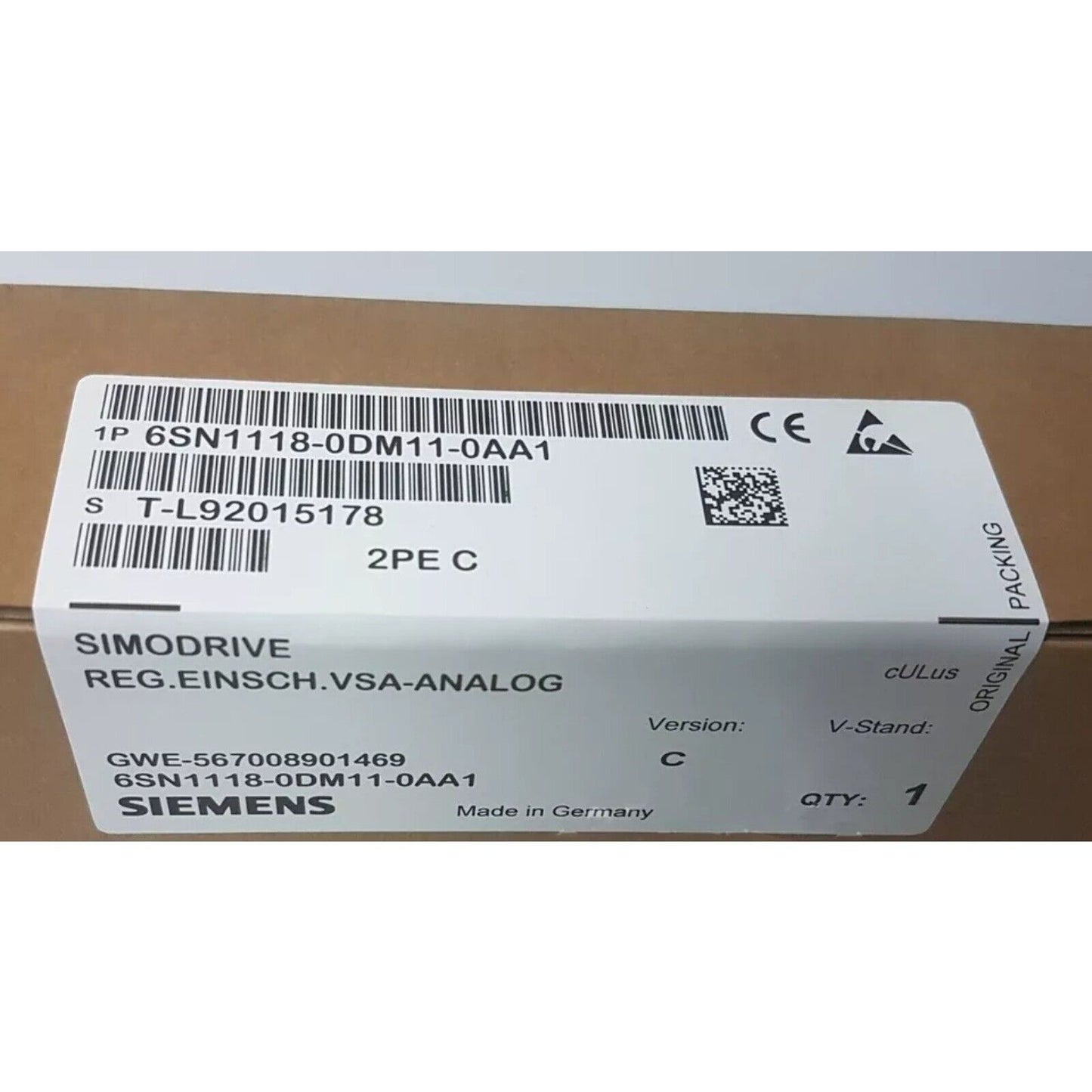 HMI Device | Siemens | 6SN1118-0DM11-0AA1 6SN1 118-0DM11-0AA1 SIMODRIVE 611-D PLUG-IN