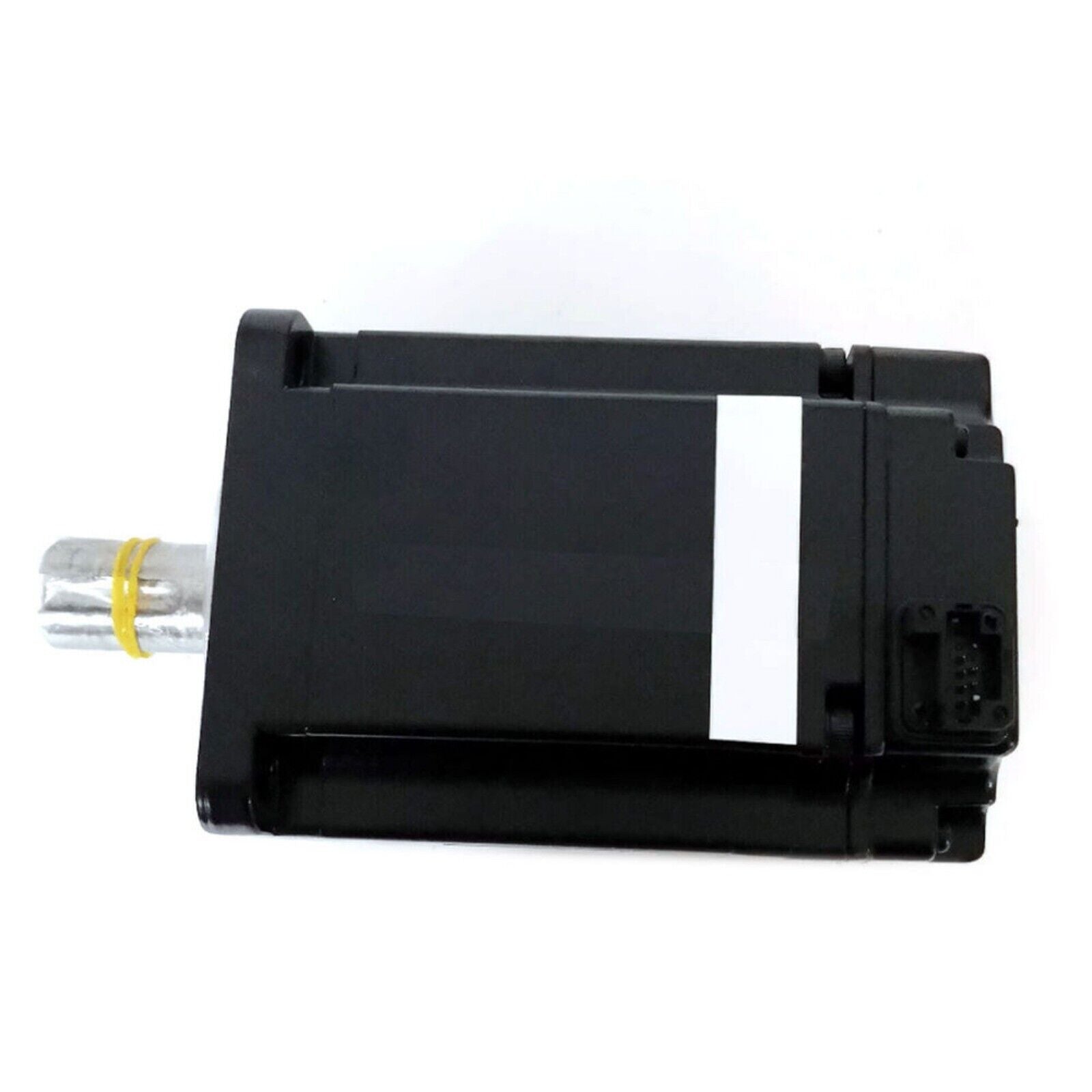 Yaskawa SGMAV-08ADK-HA21 Servo Motor, black housing with white label, industrial automation component