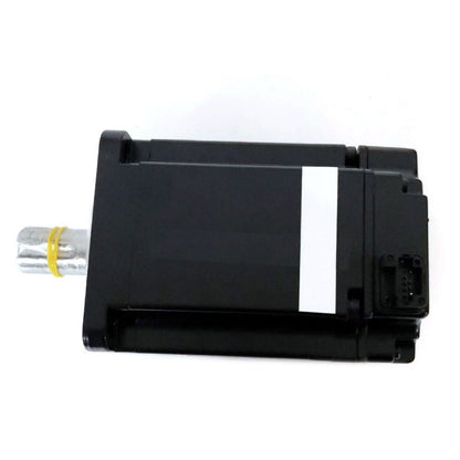 Yaskawa SGMAV-08ADK-HA21 Servo Motor, black housing with white label, industrial automation component